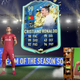 A FIFA 22 Ultimate Team player celebrates getting a 99 rating Cristiano Ronaldo in a FUT Pack.